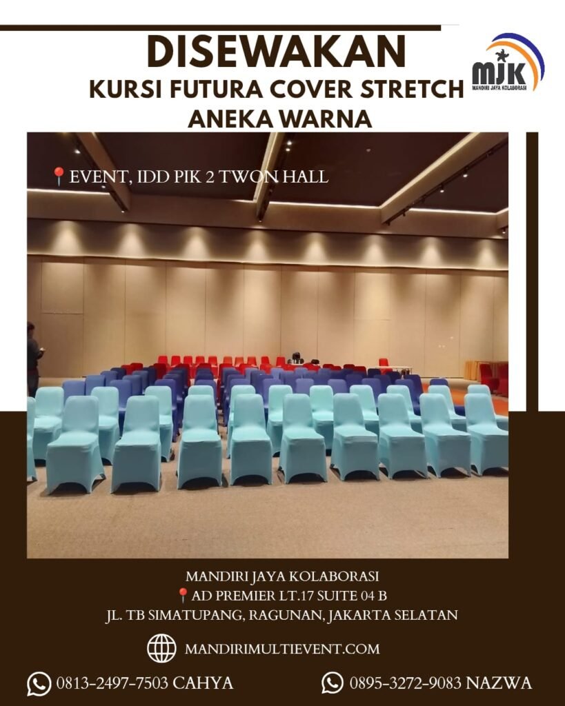 SEWA KURSI FUTURA COVER STRETCH WARNA