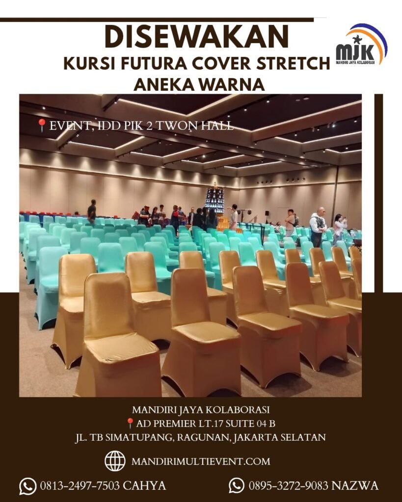 SEWA KURSI FUTURA COVER STRETCH WARNA