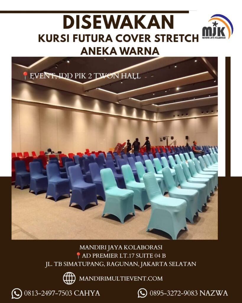 SEWA KURSI FUTURA COVER STRETCH WARNA