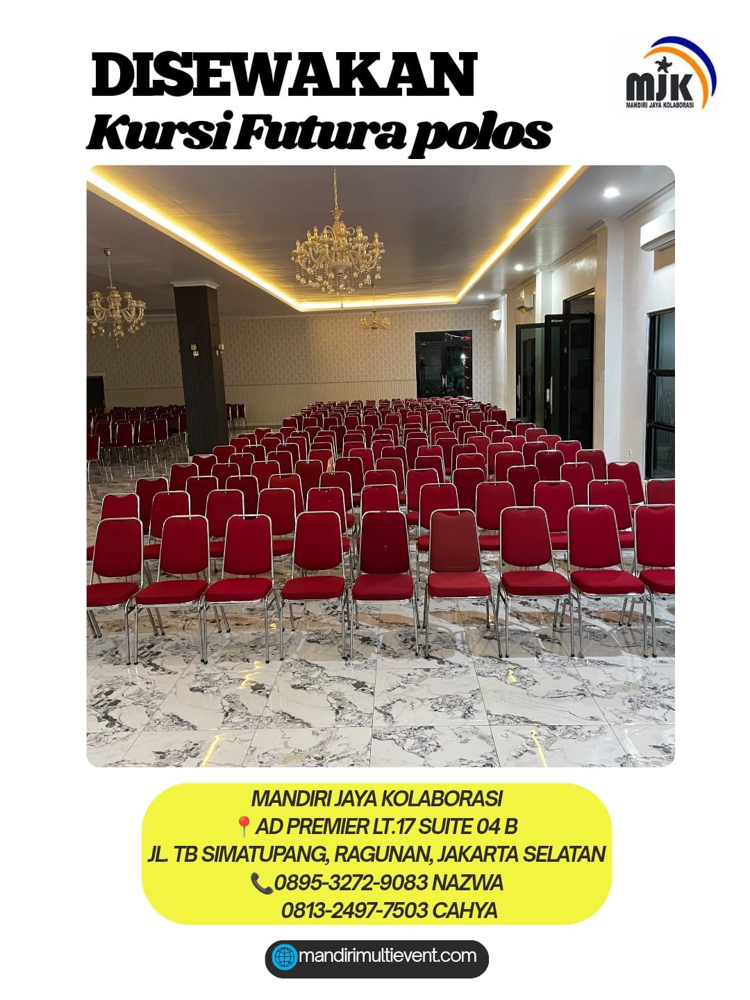 SEWA KURSI FUTURA POLOS JAKARTA SELATAN