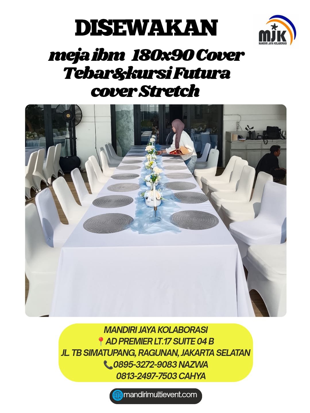 SEWA MEJA IBM COVER TEBAR&KURSI FUTURA