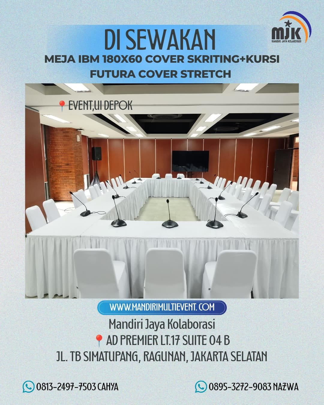 SEWA MEJA IBM & KURSI FUTURA JAKSEL