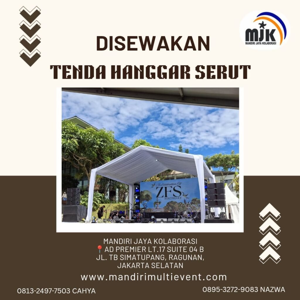SEWA TENDA HANGGAR SERUT JAKARTA PUSAT