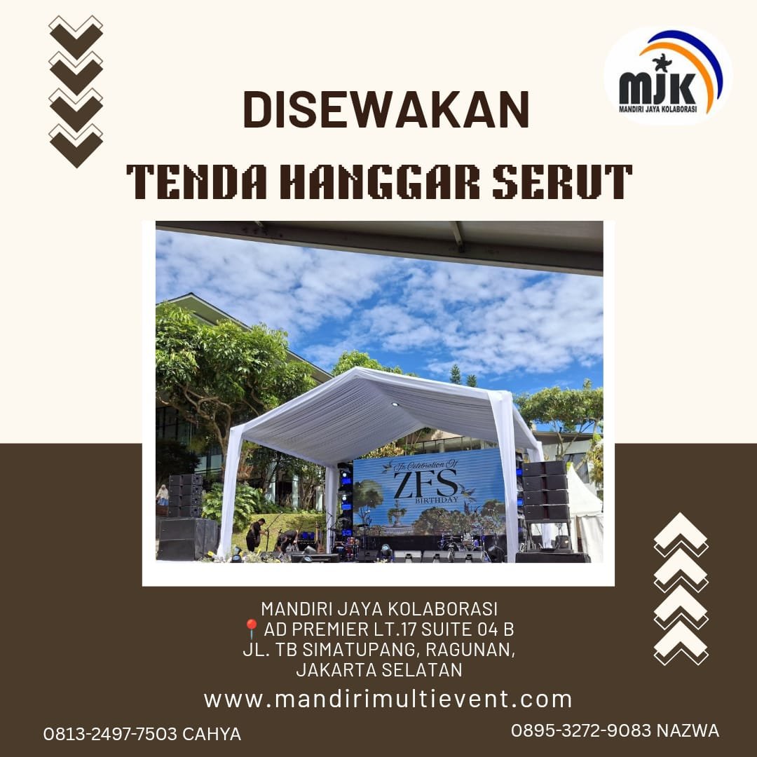 SEWA TENDA HANGGAR SERUT JAKARTA PUSAT
