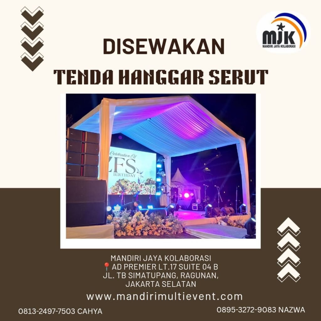 SEWA TENDA HANGGAR SERUT JAKARTA PUSAT