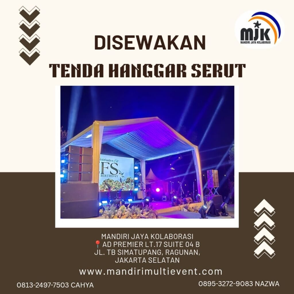 SEWA TENDA HANGGAR SERUT JAKARTA PUSAT