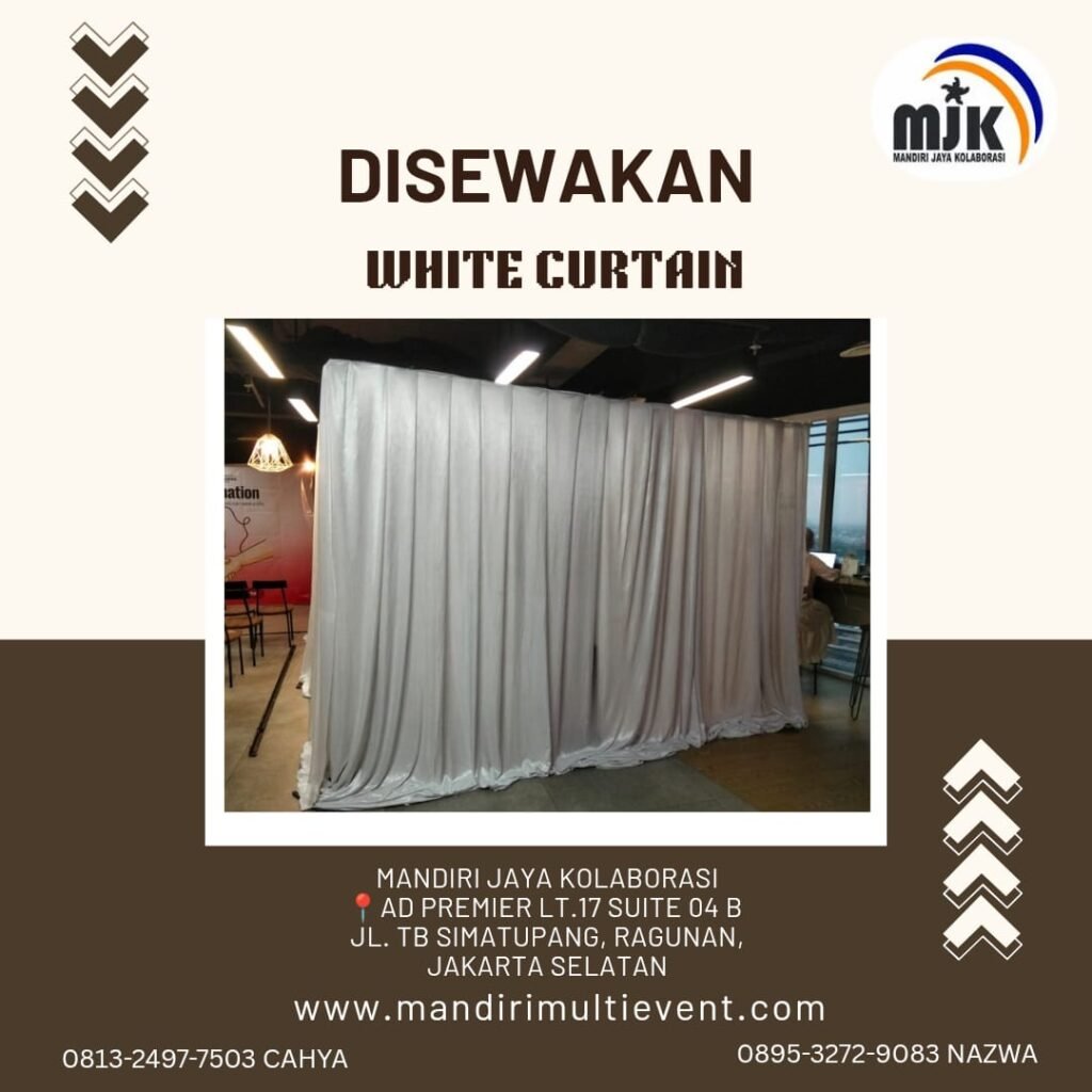 SEWA WHITE CURTAIN JAKARTA PUSAT