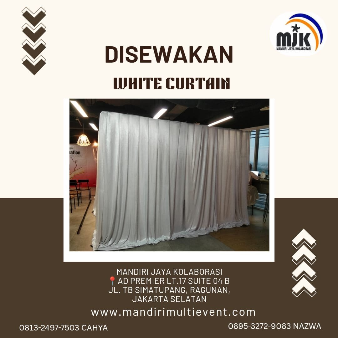 SEWA WHITE CURTAIN JAKARTA PUSAT