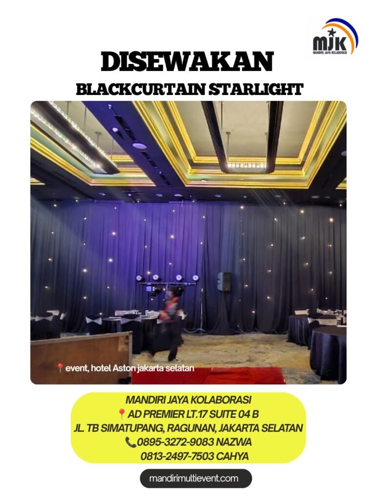 SEWA BLACKCURTAIN STARLIGHT ELEGAN 