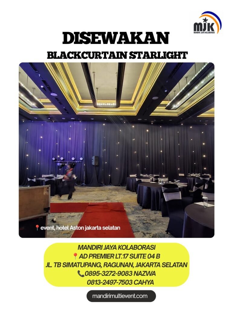 SEWA BLACKCURTAIN STARLIGHT ELEGAN 