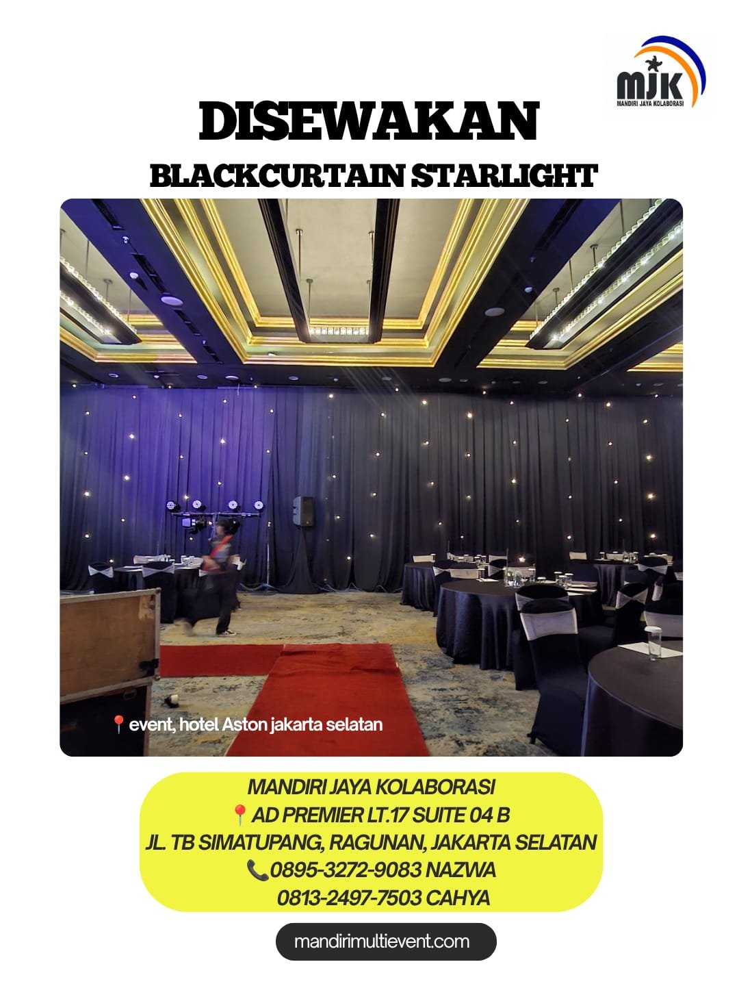 SEWA BLACKCURTAIN STARLIGHT ELEGAN