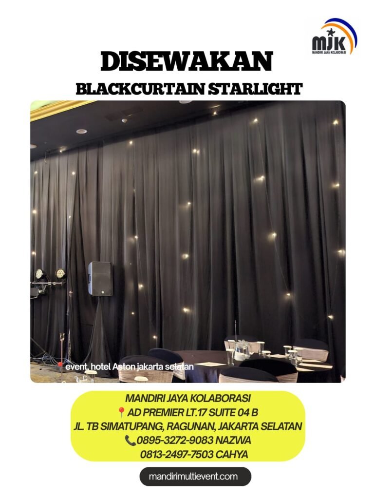 SEWA BLACKCURTAIN STARLIGHT ELEGAN 