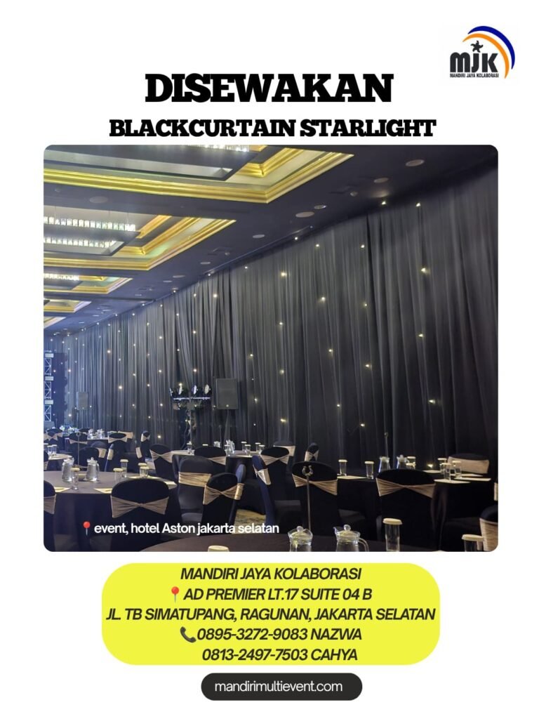 SEWA BLACKCURTAIN STARLIGHT ELEGAN 