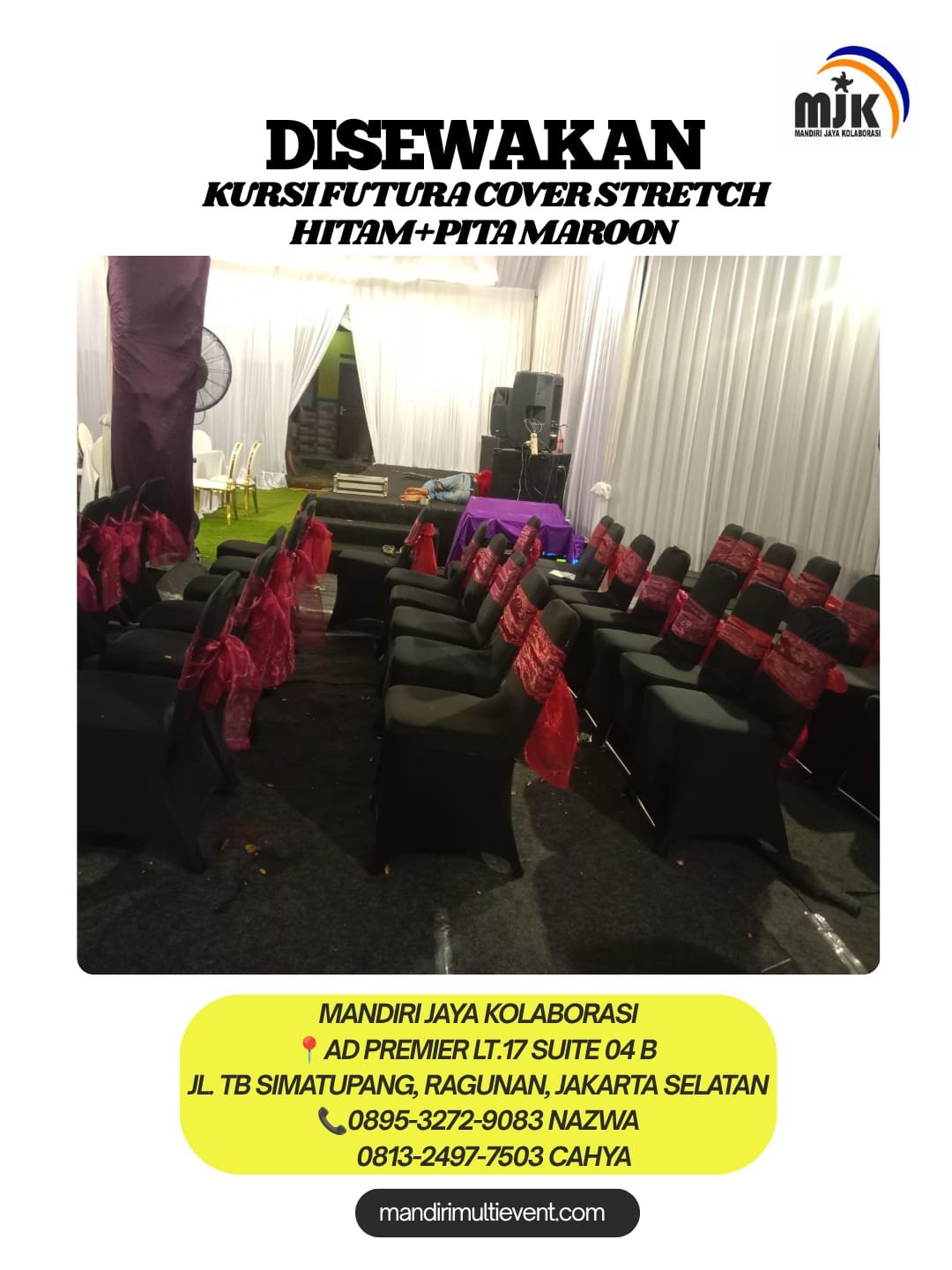 SEWA KURSI FUTURA PITA MAROON ELEGAN