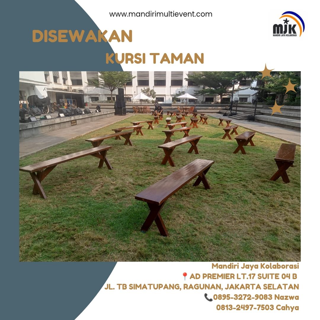 SEWA KURSI TAMAN ELEGAN DAN BERKUALITAS