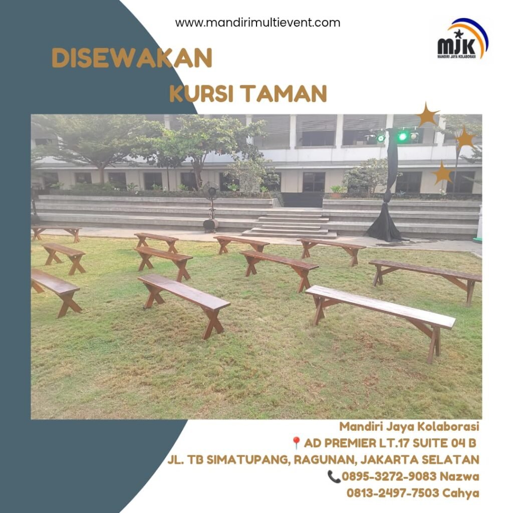 SEWA KURSI TAMAN ELEGAN DAN BERKUALITAS