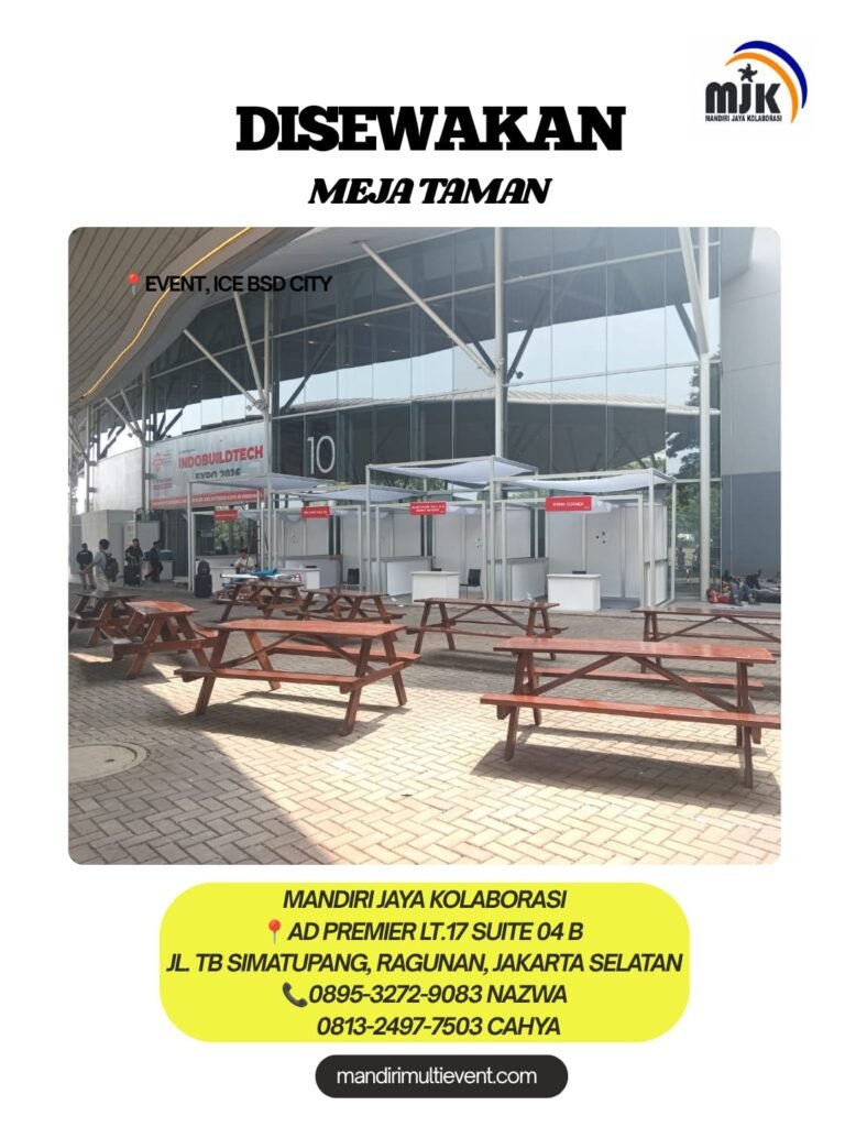 SEWA MEJA TAMAN BERKUALITAS DAN ELEGAN