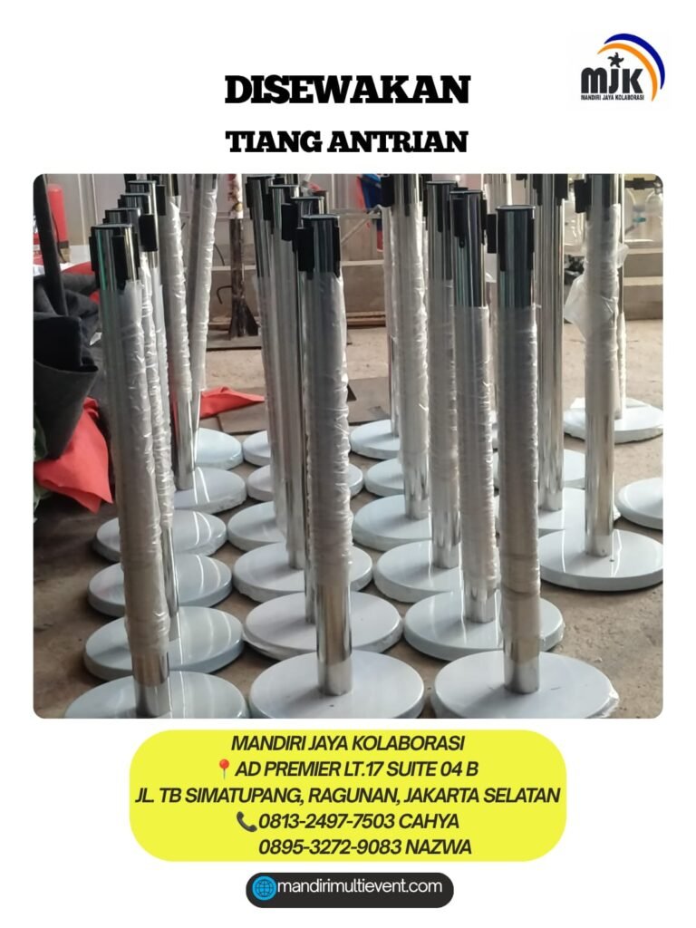 SEWA TIANG ANTRIAN BERKUALITAS JAKSEL