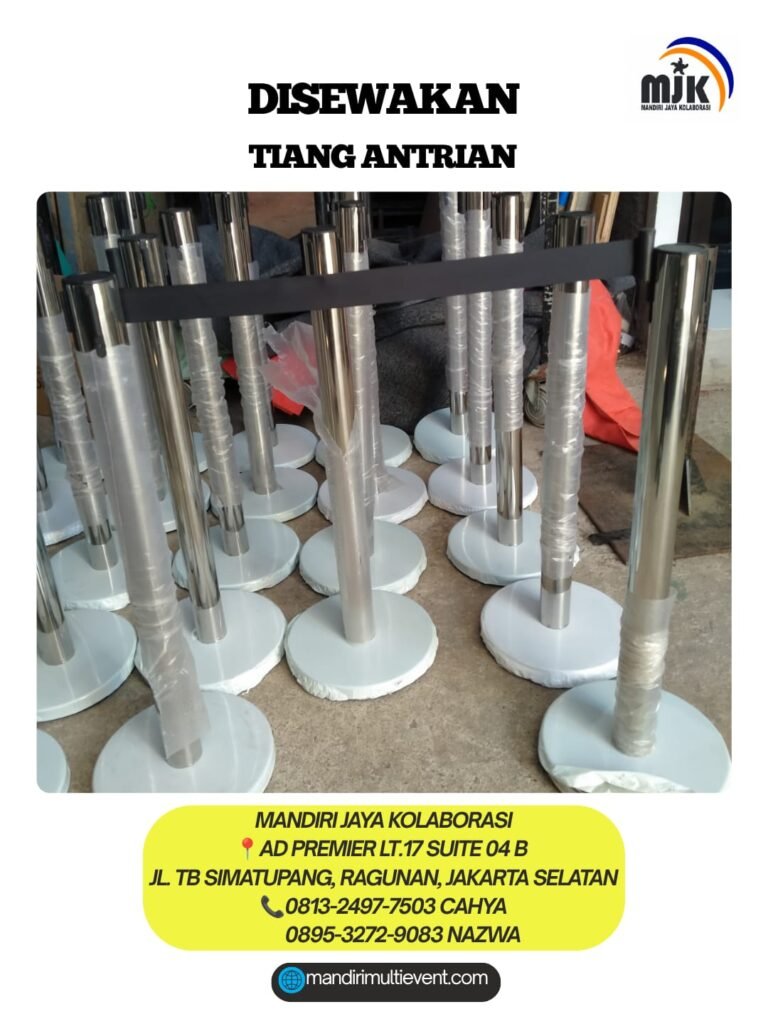 SEWA TIANG ANTRIAN BERKUALITAS JAKSEL