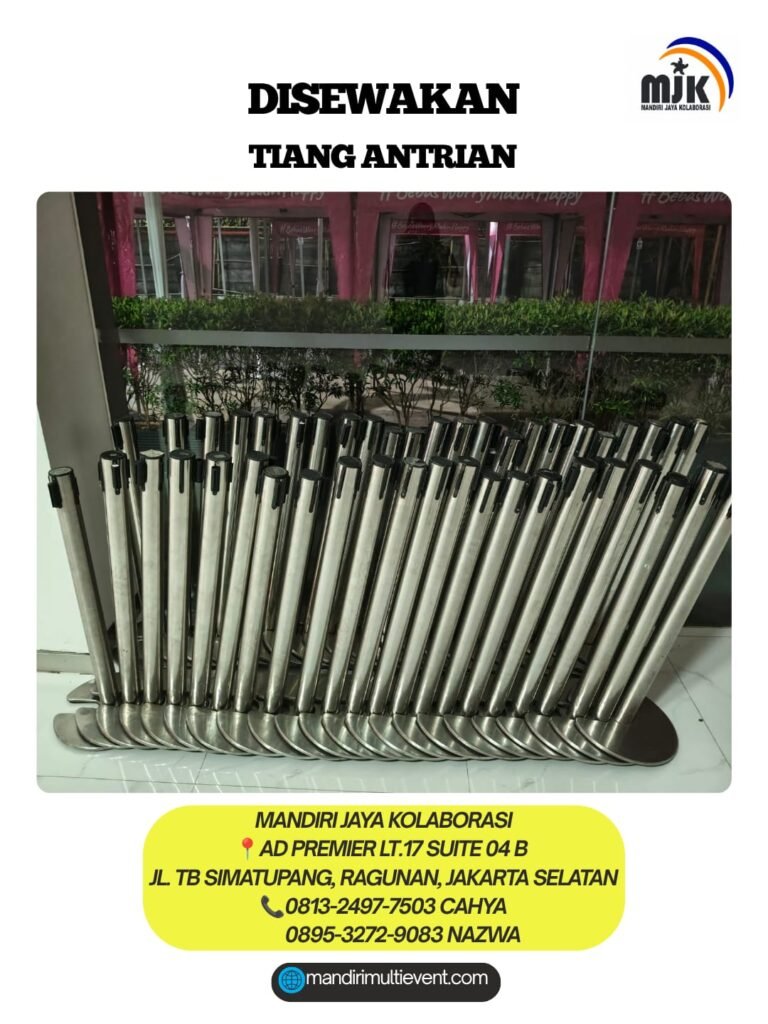 SEWA TIANG ANTRIAN BERKUALITAS JAKSEL