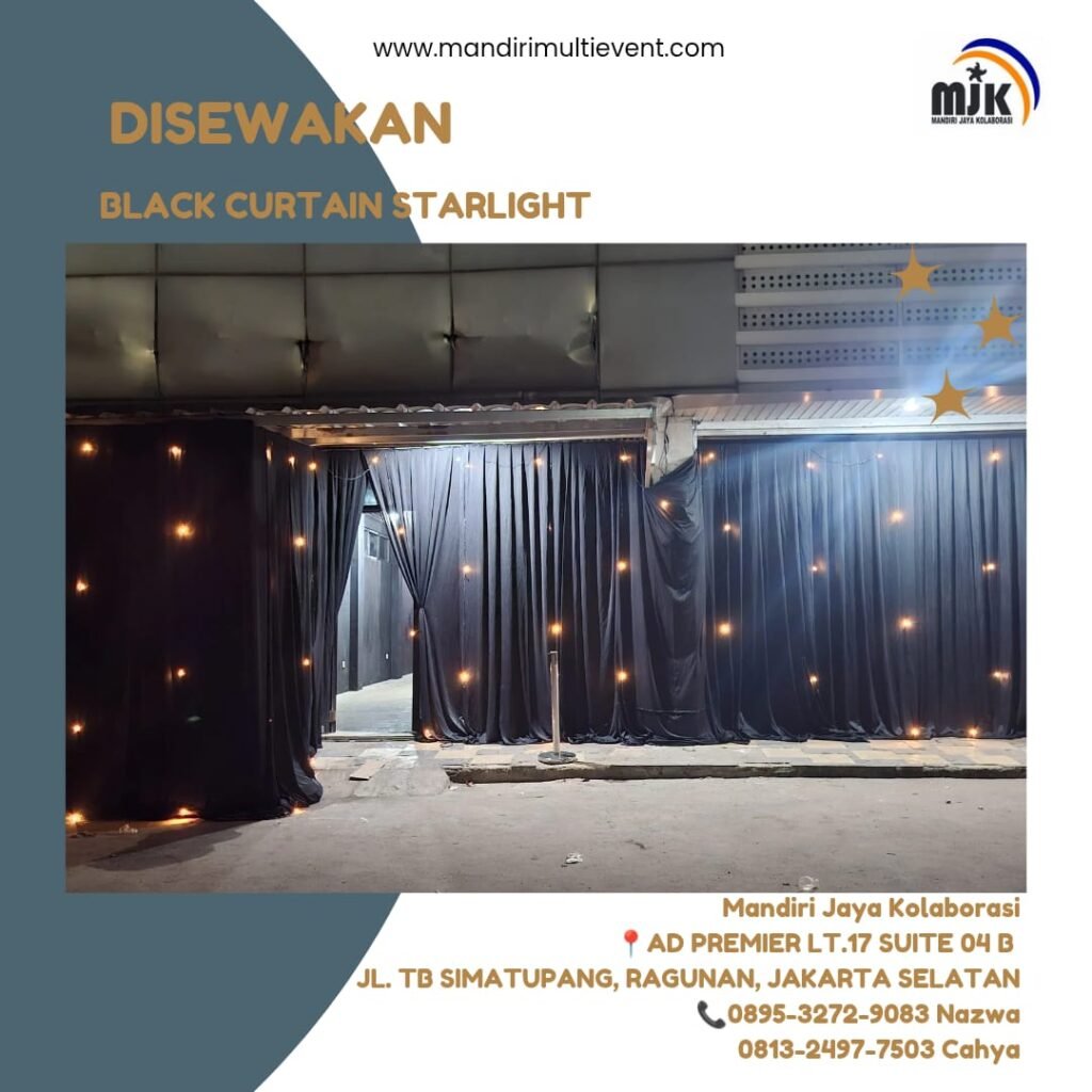 SEWA BLACKCURTAIN STARLIGHT BERKUALITAS