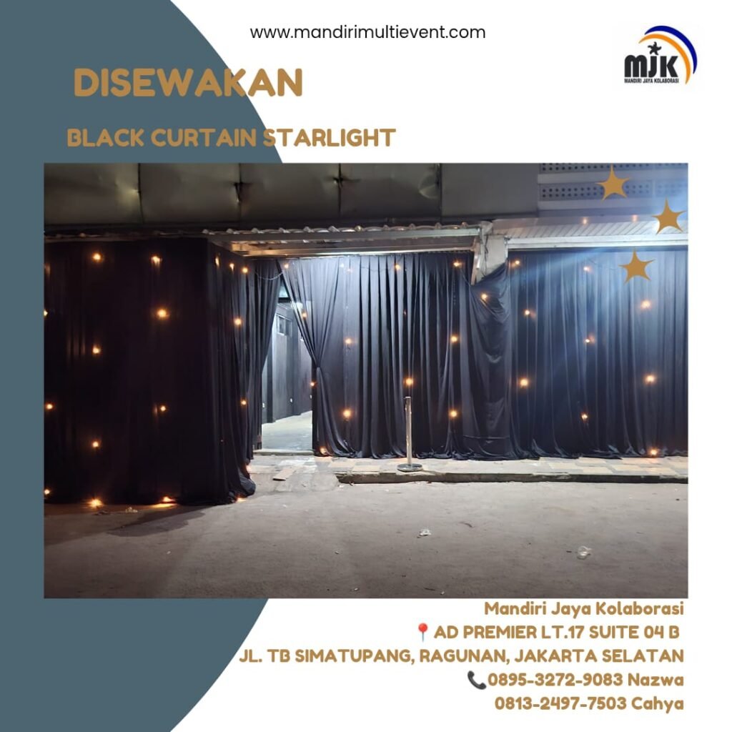 SEWA BLACKCURTAIN STARLIGHT BERKUALITAS