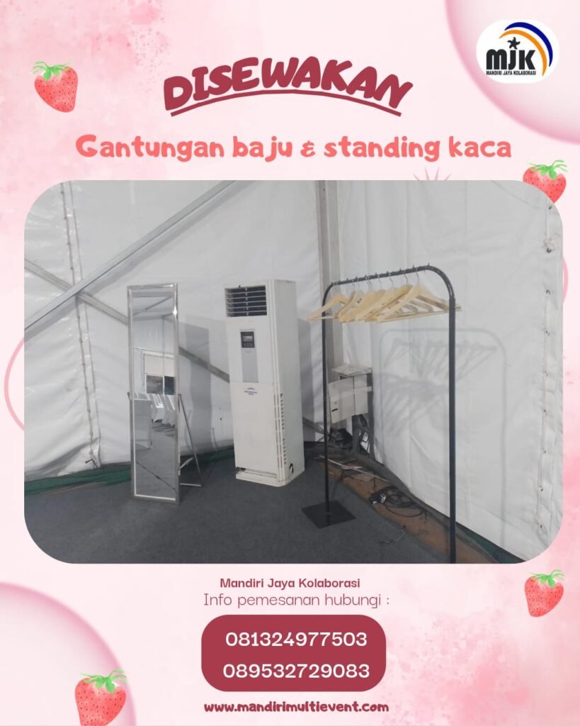 SEWA GANTUNGAN BAJU & STANDING KACA 