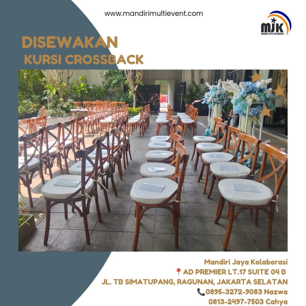 SEWA KURSI CROSSBACK BERKELAS & ELEGAN