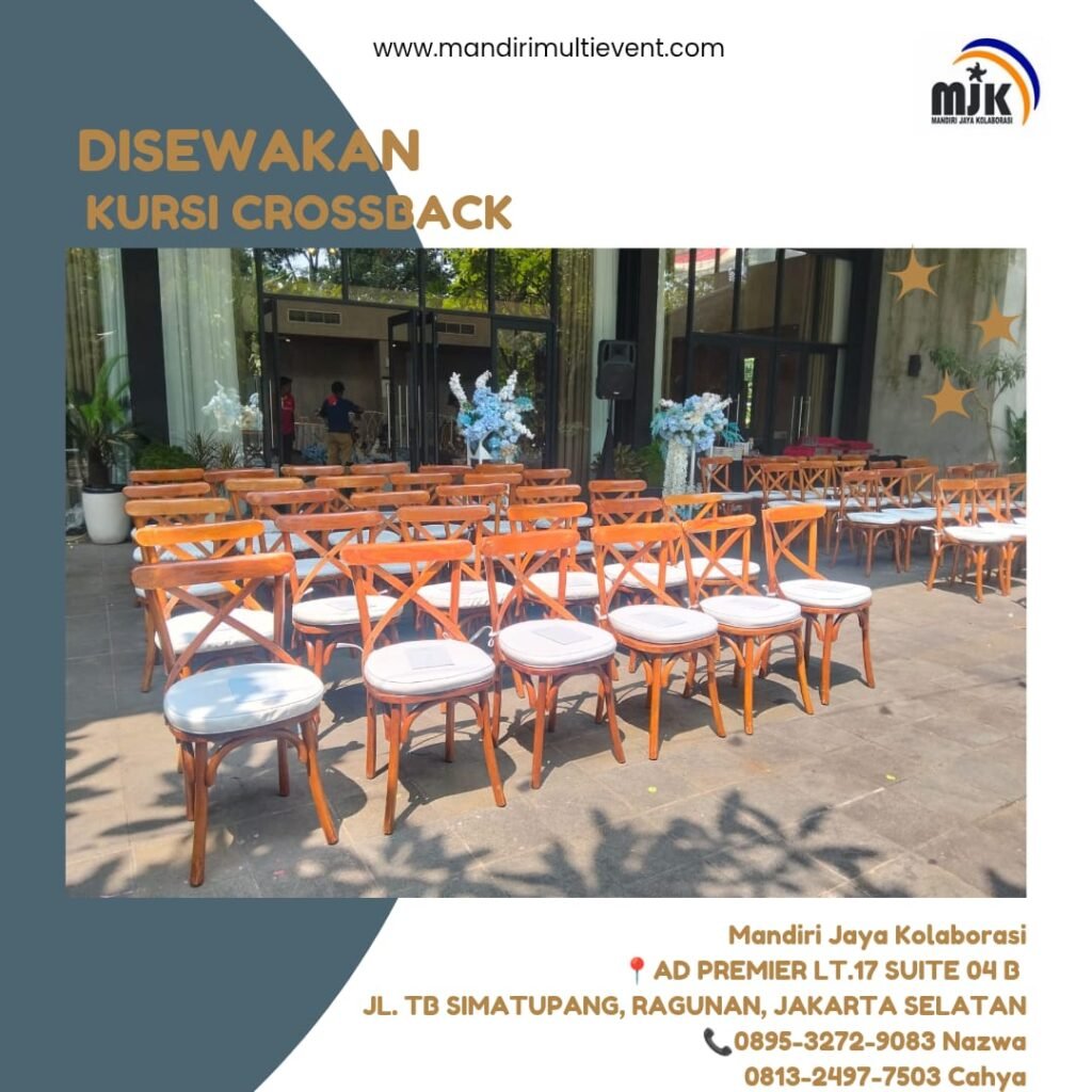 SEWA KURSI CROSSBACK BERKELAS & ELEGAN