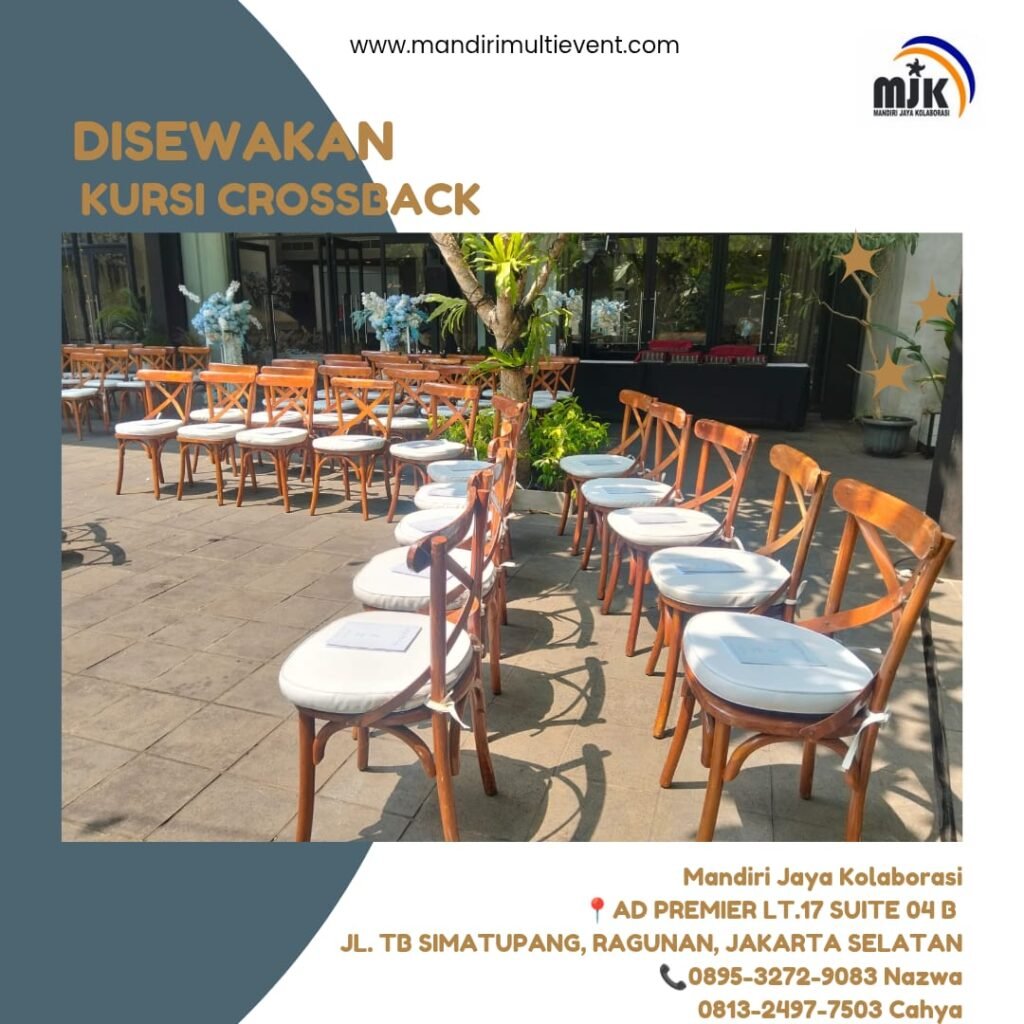 SEWA KURSI CROSSBACK BERKELAS & ELEGAN