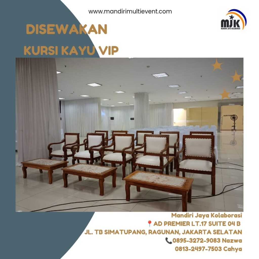 SEWA KURI KAYU VIP UNTUK BERBAGAI ACARA