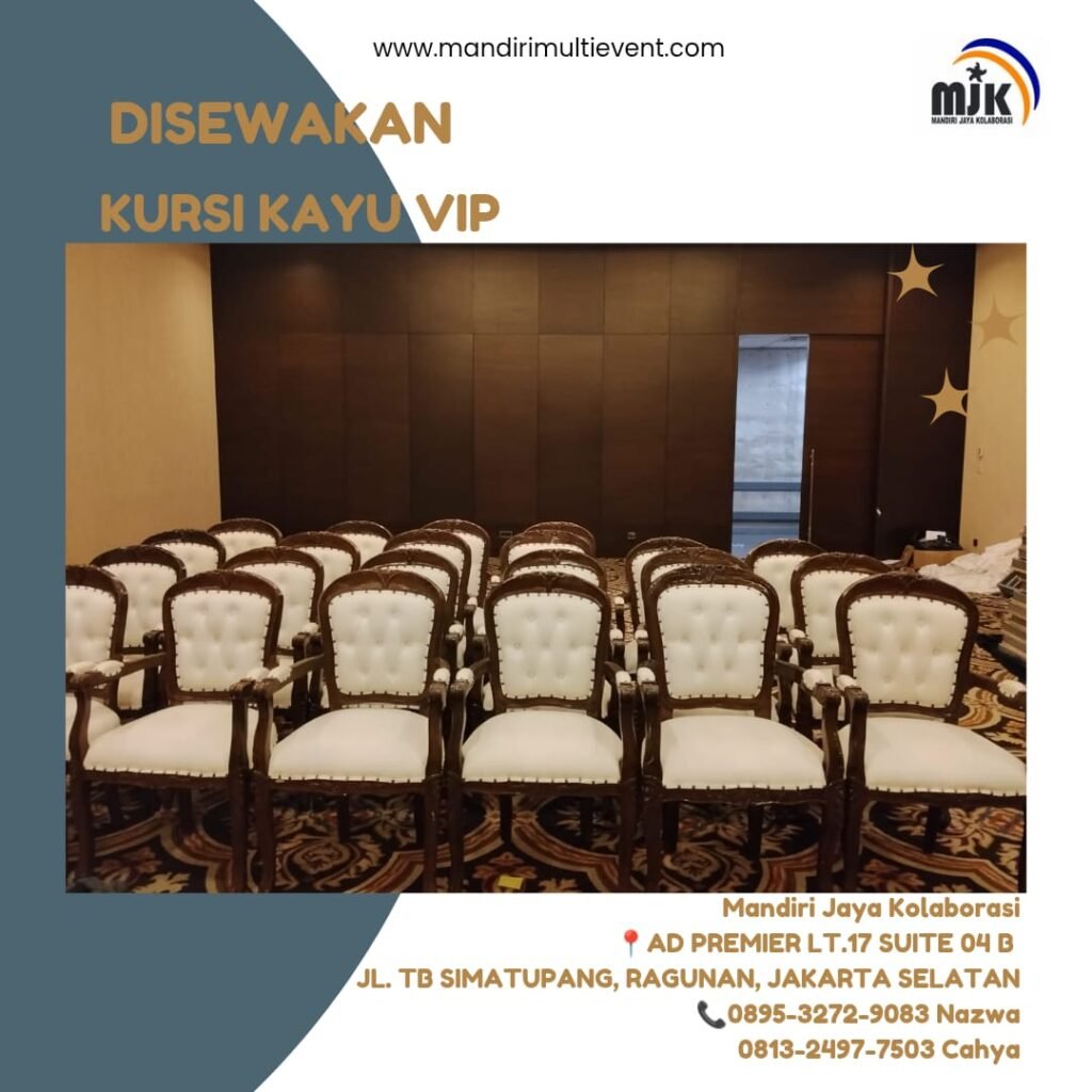 SEWA KURI KAYU VIP UNTUK BERBAGAI ACARA