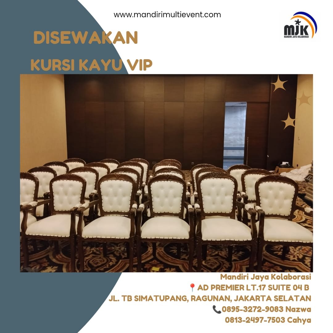 SEWA KURI KAYU VIP UNTUK BERBAGAI ACARA