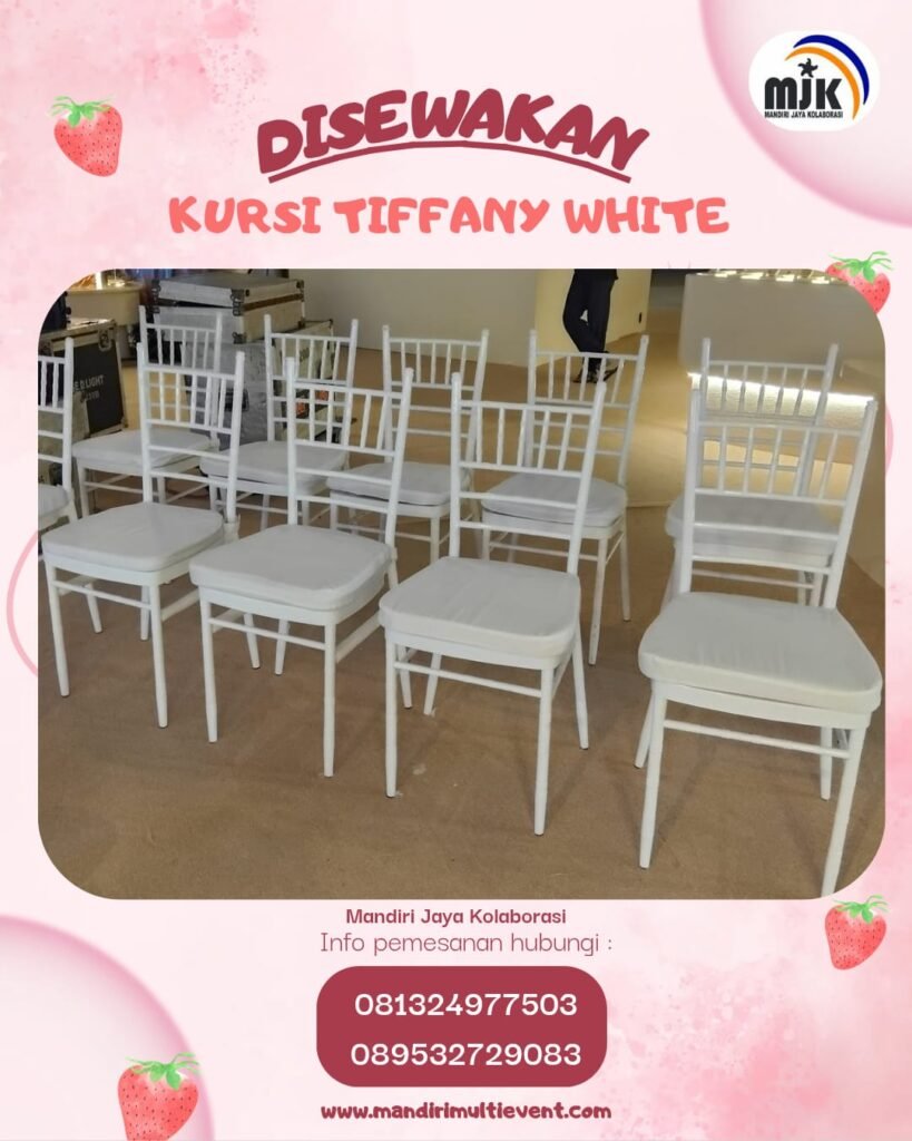 SEWA KURSI TIFFANY  ELEGAN & BERKELAS