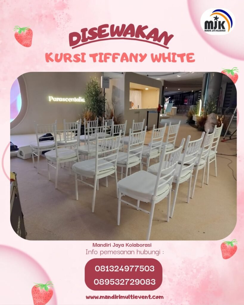 SEWA KURSI TIFFANY  ELEGAN & BERKELAS