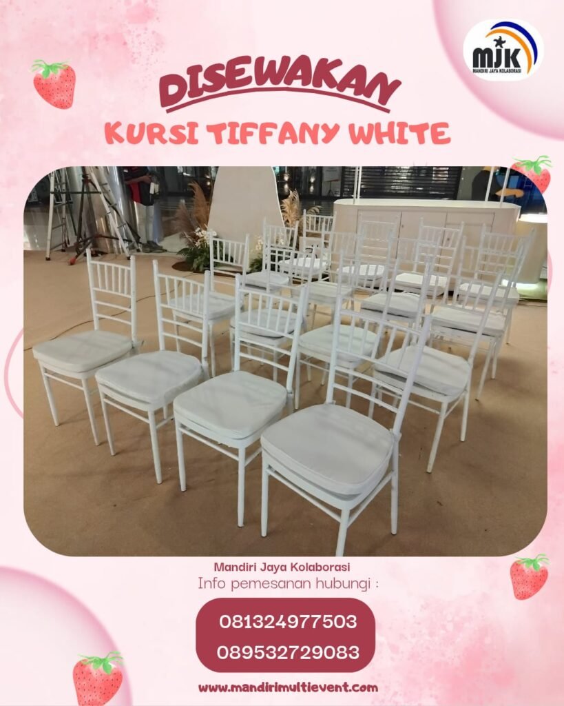 SEWA KURSI TIFFANY  ELEGAN & BERKELAS