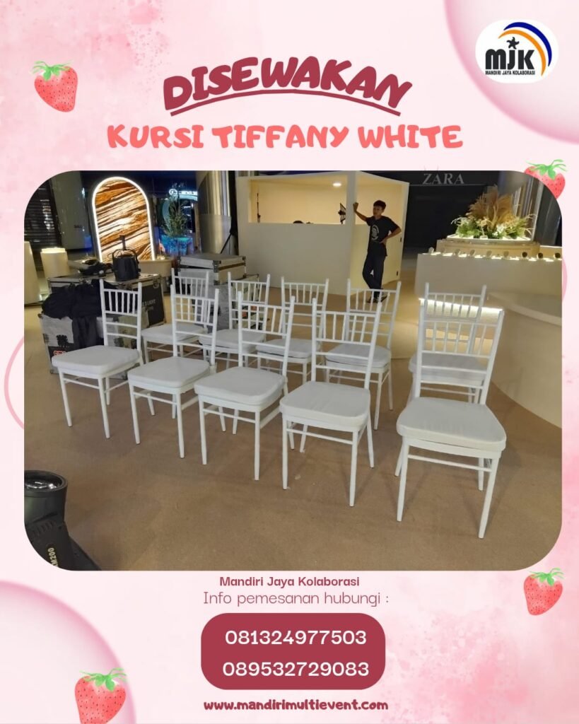 SEWA KURSI TIFFANY  ELEGAN & BERKELAS