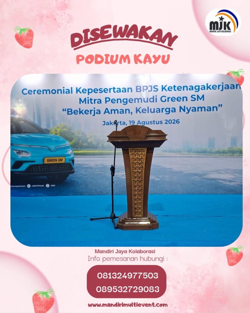 SEWA PODIUM KAYU ELEGAN&PROFESIONAL