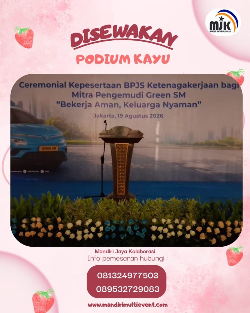 SEWA PODIUM KAYU ELEGAN&PROFESIONAL