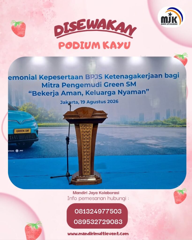 SEWA PODIUM KAYU ELEGAN&PROFESIONAL