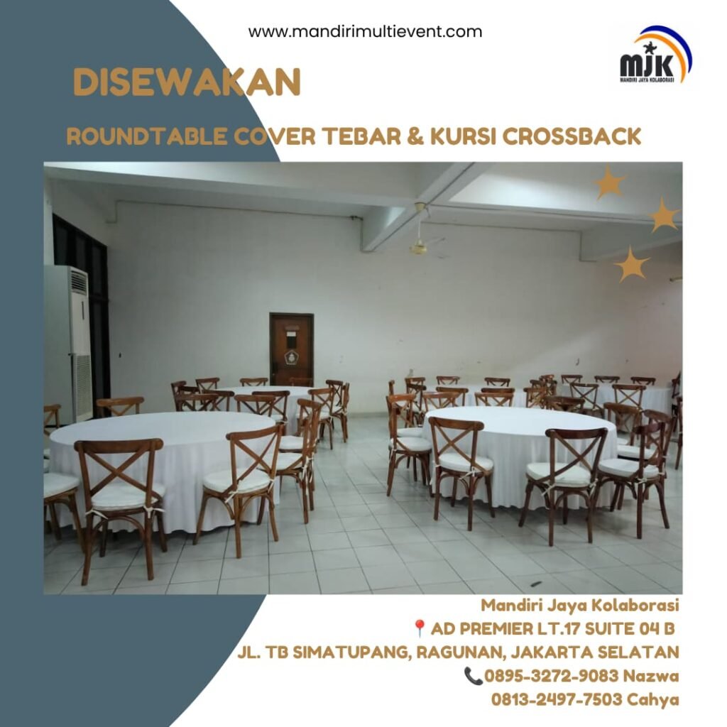 SEWA ROUNDTABLE&KURSI CROSBACK ELEGAN