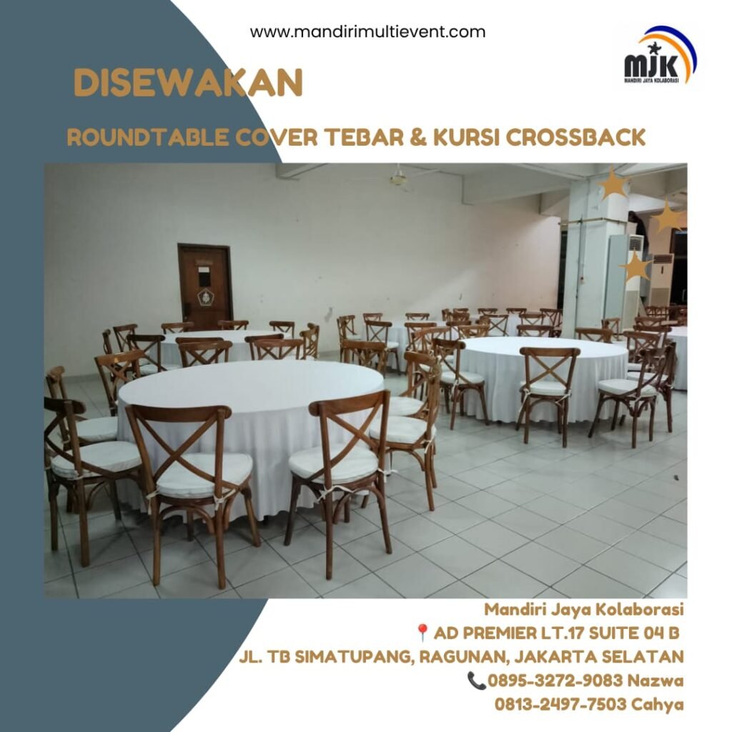 SEWA ROUNDTABLE&KURSI CROSBACK ELEGAN