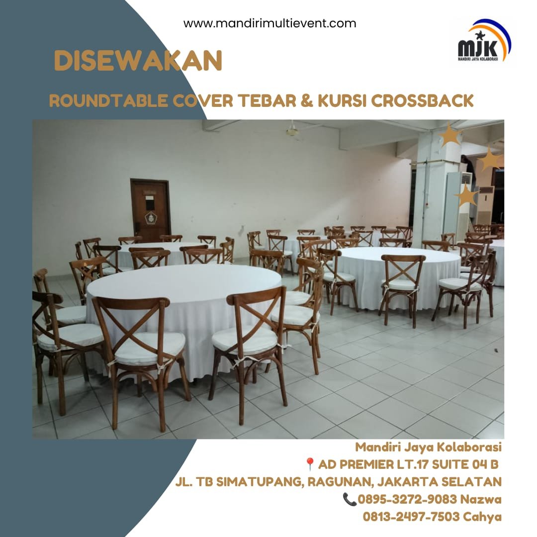 SEWA ROUNDTABLE&KURSI CROSBACK ELEGAN
