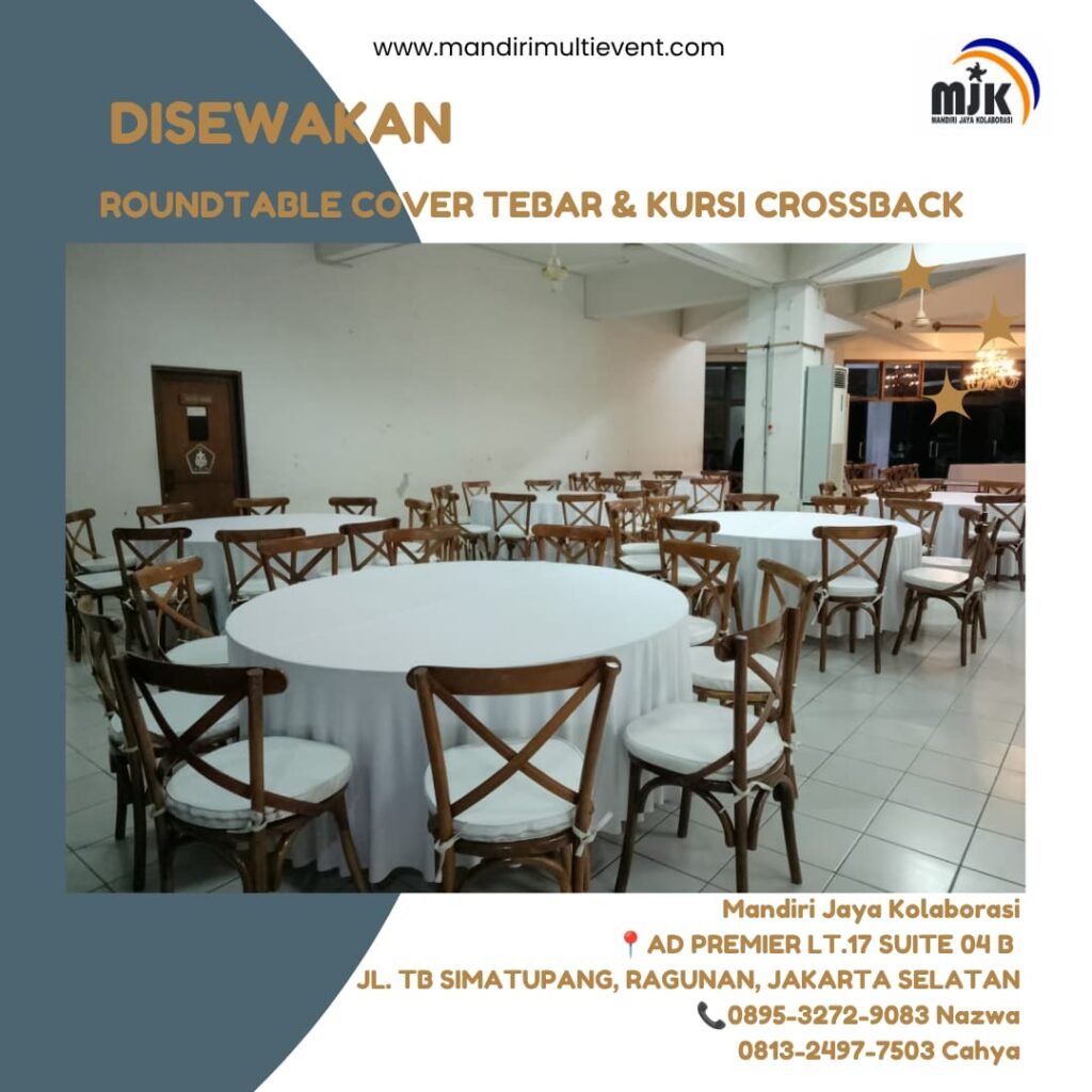 SEWA ROUNDTABLE&KURSI CROSBACK ELEGAN