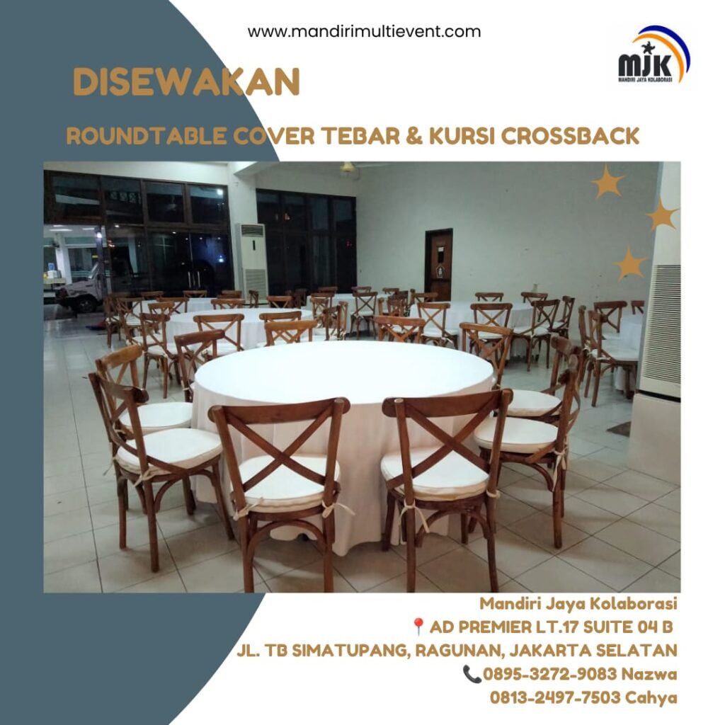 SEWA ROUNDTABLE&KURSI CROSBACK ELEGAN