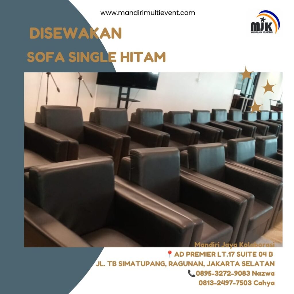 SEWA SOFA SINGLE HITAM PREMIUM&ELEGAN