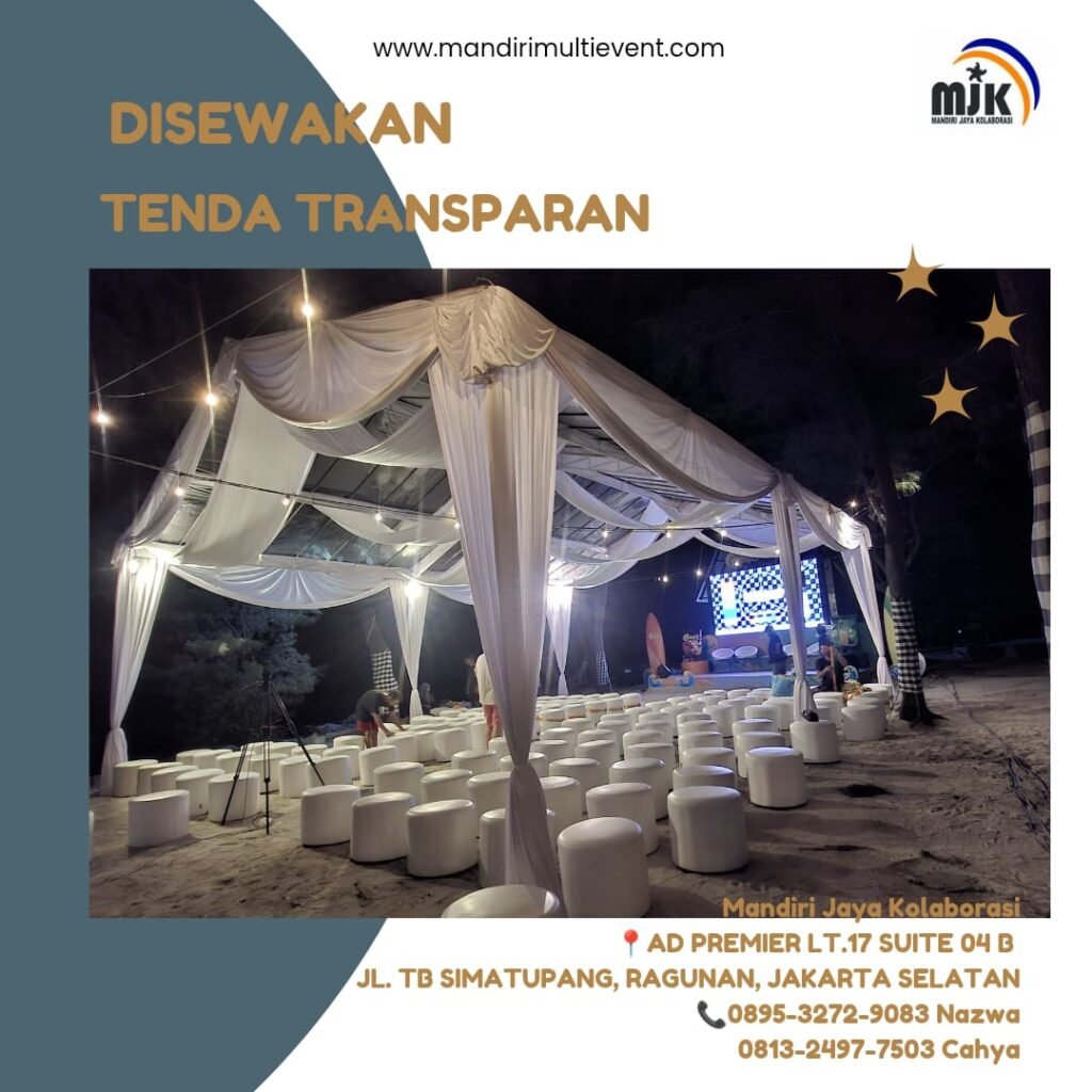 SEWA TENDA TRANSPARAN BERKELAS&ELEGAN
