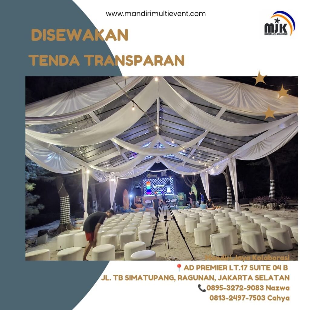 SEWA TENDA TRANSPARAN BERKELAS&ELEGAN