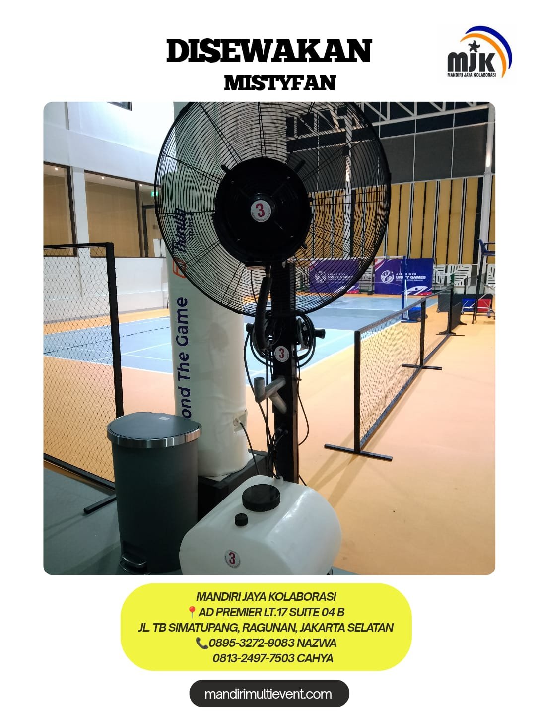 SEWA MISTYFAN UNTUK KEBUTUHAN EVENT