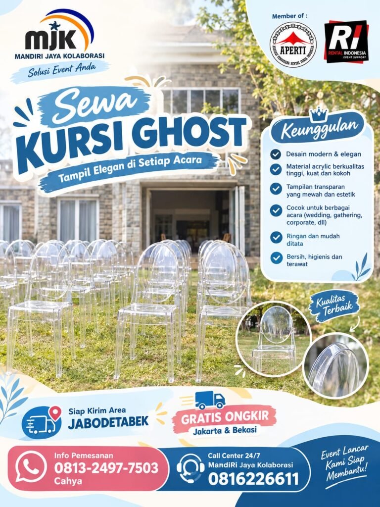 SEWA KURSI GHOST ACRYLIC BERKUALITAS&ELEGAN